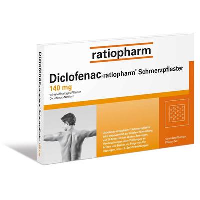 DICLOFENAC-ratiopharm Schmerzpflaster 10 St Pflaster Image