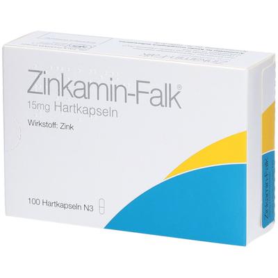 Zinkamin Falk 15 mg Hartkapseln 100 St