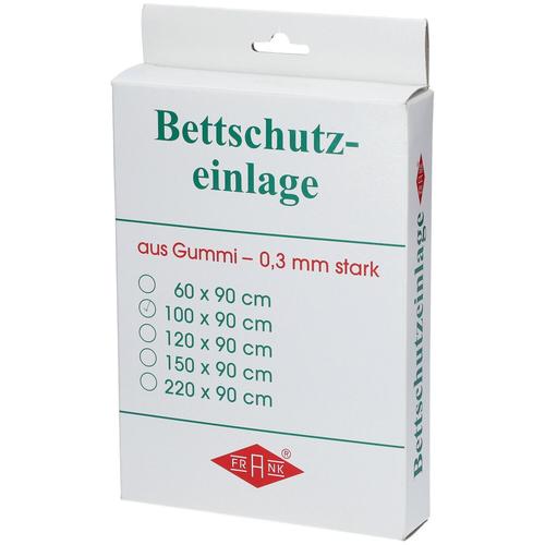 Betteinlage Gummiplatte 0,3 mm 90x100 cm weiß 1 St Einlagen