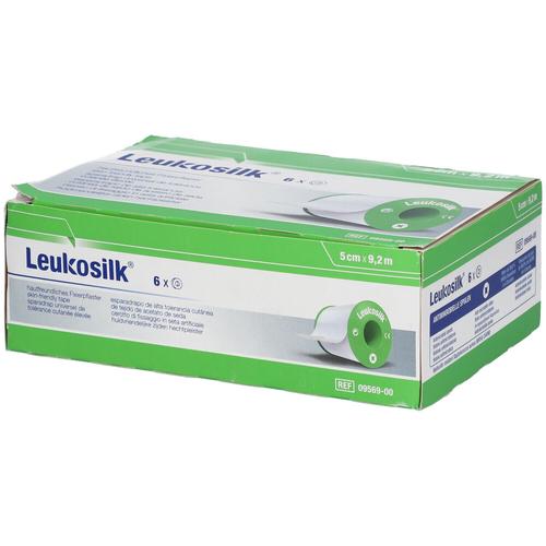 Leukosilk 5 cmx9,2 m 6 St Pflaster