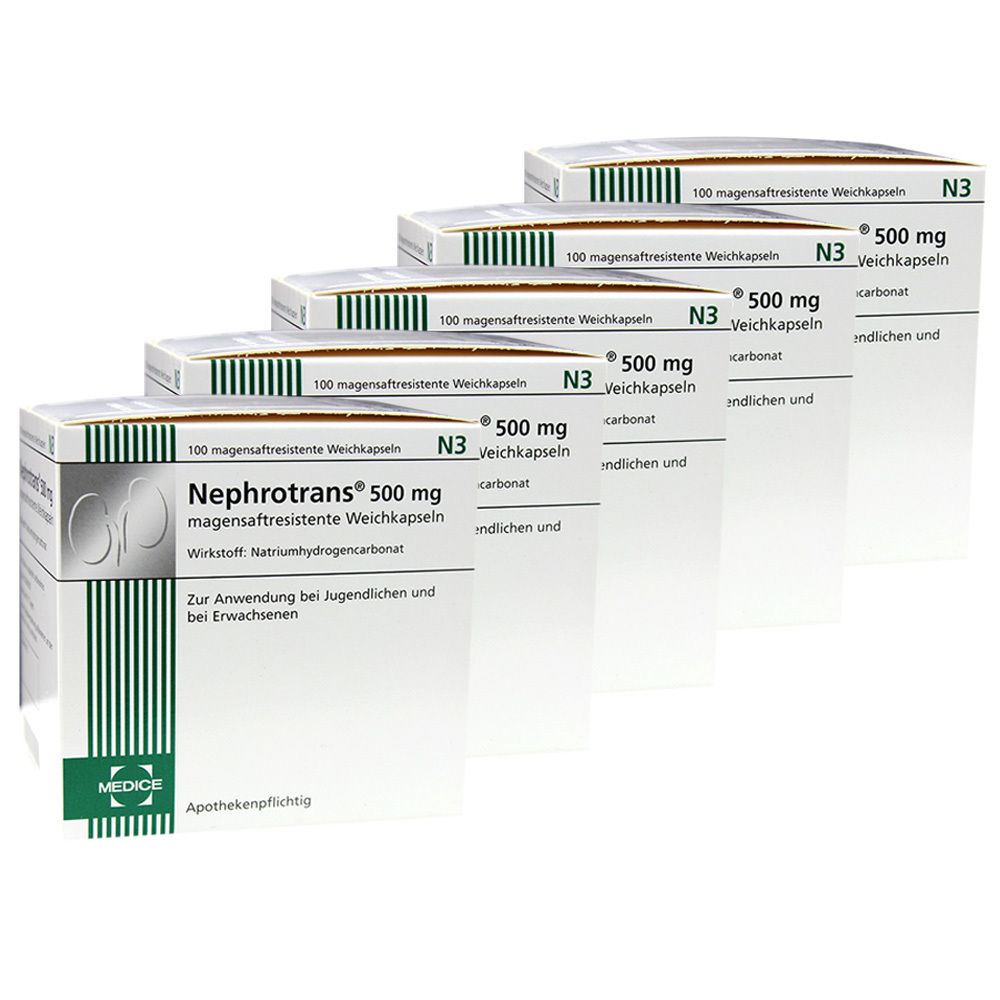 Nephrotrans magensaftresistente Kapseln 5x100 St magensaftresistent Image