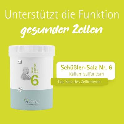 Biochemie Pflüger 6 Kalium sulfuricum D Tabl. 1000 St Tabletten Image