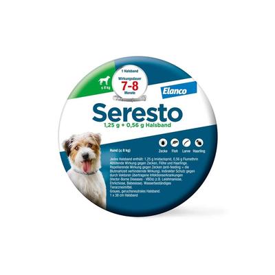 Seresto 1,25g + 0,56g Halsband für Hunde bis 8kg 1 St Image