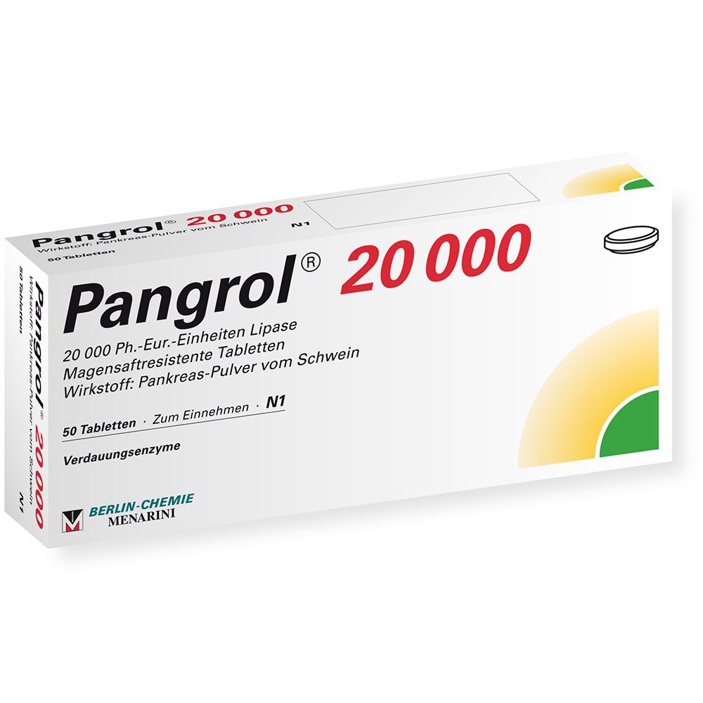 Pangrol 20.000 magensaftresistente Tabletten 50 St magensaftresistent Image