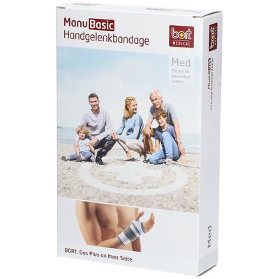 Bort ManuBasic Bandage rechts M silber 1 St Bandage(s) Image