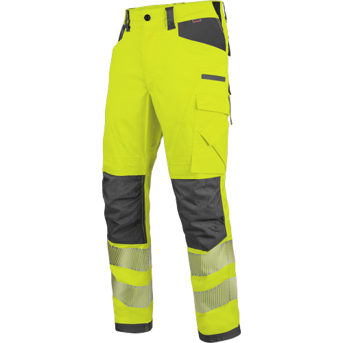 Pantalon de travail haute-visibilité EN 20471 2 Neon Würth MODYF jaune anthracite