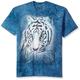 The Mountain Men's Thoughtful White Tiger T-Shirt, Blue, XXXXL
