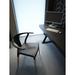 George Oliver Balaton Slat Back Stacking Side Chair Wood/Plastic/Acrylic/Plastic/Acrylic in Black | 29.5 H x 17.5 W x 19.5 D in | Wayfair