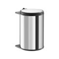 Hailo - Poubelle de cuisine encastrable sous évier 20L Big-Box Coloris - Inox / Brun