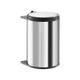 Poubelle de cuisine encastrable sous évier 20L Hailo Big-Box Coloris - Inox / Brun