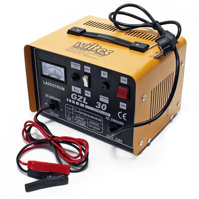 Wiltec - Batterieladegerät 12V 24V 16A Batterie, Ladegerät für Motorräder, Kfz, Lkw, Akkuladegerät Image