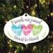 The Holiday Aisle® Three Friends Personalized Holiday Shaped Ornament Ceramic/Porcelain in White | 3.75 H x 2.625 W x 0.25 D in | Wayfair