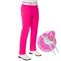 Royal And Awesome Men Golf Pants - Pink Ticket, 32 x 32-Inch/81 x 81 cm