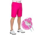Royal & Awesome Pink Men's Golf Shorts, Mens Tailored Shorts For Golf, Mens Golf Shorts, Golf Chino Shorts Men, Mens Smart Shorts