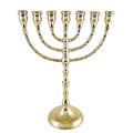 NKlaus Menorah Brass Handmade Candle Holder 25cm Menorah 2791