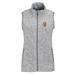 Women's Heather Gray Ferris State Bulldogs Summit Fleece Full Zip Sweater Vest