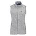 Women's Heather Gray San Jose State Spartans Summit Fleece Full Zip Sweater Vest