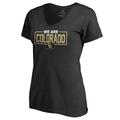 Women's Fanatics Branded Black Colorado Buffaloes We Are Icon V-Neck T-Shirt