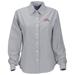 Women's Gray Denver Pioneers Velocity Oxford Plus Size Button-Up Long Sleeve Shirt