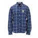 Women's Navy UC Irvine Anteaters Brewer Flannel Button-Down Long Sleeve Shirt