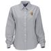 Women's Gray Ferris State Bulldogs Velocity Oxford Plus Size Button-Up Long Sleeve Shirt