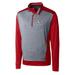 Men's Cutter & Buck Red/Gray Kansas City Chiefs Big Tall Replay Pullover Jacket