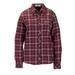 Women's Maroon Southern Illinois Salukis Brewer Flannel Button-Down Long Sleeve Shirt