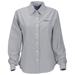 Women's Gray Southern Illinois Salukis Velocity Oxford Plus Size Button-Up Long Sleeve Shirt