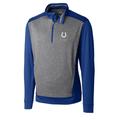 Men's Cutter & Buck Blue/Gray Indianapolis Colts Big Tall Replay Pullover Jacket