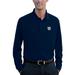 Men's Navy Butler Bulldogs Vansport Omega Long Sleeve Solid Mesh Tech Polo