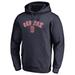 Men's Fanatics Branded Navy Boston Red Sox Vintage Cooperstown Collection Wahconah Fitted Pullover Hoodie