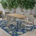 Ivy Bronx Scates 7 Piece Outdoor Dining Set Wood in Brown/Gray | 28.75 H x 63 W x 35.5 D in | Wayfair 252919BBEF904BE98A8E98CF739BE136