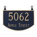 Montague Metal Products Inc. Prestige 2-Line Hanging Address Plaque | 10.25 H x 15.5 W x 0.25 D in | Wayfair TSH-0003S2-H-ACC