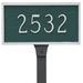 Montague Metal Products Inc. Classic 1-Line Lawn Address Sign Metal | 4 H x 7.75 W x 0.25 D in | Wayfair PCS-0043P1-L-CS