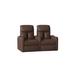 Latitude Run® Home Theater Loveseat (Row of 2) in Brown | 44 H x 67 W x 41 D in | Wayfair LATT5711 45421071