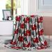 The Holiday Aisle® Adcock Fleece Throw Polyester in Brown/Gray | 50 W in | Wayfair 988B17BEEC254B65B1F18E3227FF5577