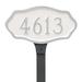 Montague Metal Products Inc. Hamilton 1-Line Lawn Address Sign | 4.5 H x 8 W x 0.25 D in | Wayfair PCS-0048P1-L-BS