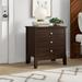 Wade Logan® Ping 3 - Drawer Nightstand Wood in Brown/Green | 28.25 H x 26.25 W x 18 D in | Wayfair FAE7C98DDDDB4AC1BF9CED5C1E62B7DF