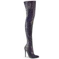 Pleaser COURTLY-3015 Blk Multi Glitter UK 10 (EU 43)