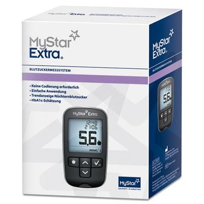 Mystar Extra Blutzuckermessgerät Set mmol/l 1 St Gerät Image