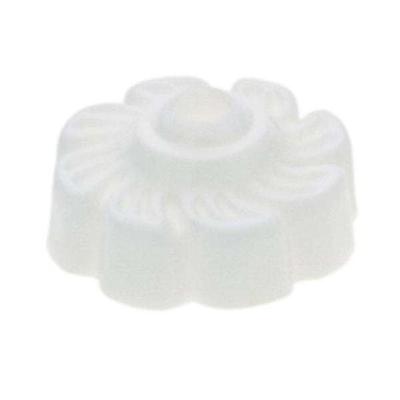 Satco 90822 - 1/8 IP White Plastic Floral Design Lock-Up Caps with Pull Chain (90-822)
