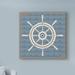 Breakwater Bay 'Nautical Helm' Acrylic Painting Print on Wrapped Canvas in Blue | 14 H x 14 W x 2 D in | Wayfair F4CDF44802B84973B3FA852EA8B59960