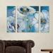 Winston Porter Blue Dance Acrylic Painting Print Multi-Piece Image on Wrapped Canvas in Blue/White | 30 H x 41 W x 2 D in | Wayfair