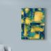 Ebern Designs 'Unconditional I' Acrylic Painting Print on Wrapped Canvas in Blue/Green/Yellow | 19 H x 14 W x 2 D in | Wayfair