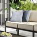 Ebern Designs Isavella Water Resistant Square Outdoor Throw Pillow Polyester/Polyfill blend in Gray | 18 H x 18 W x 6 D in | Wayfair