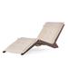 Bay Isle Home™ Antonetta 67.7" Long Acacia Single Chaise w/ Cushions Wood/Solid Wood in White | 23.4 H x 23.6 W x 67.7 D in | Outdoor Furniture | Wayfair