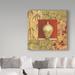 Charlton Home® 'Asian Breeze 8' Acrylic Painting Print on Wrapped Canvas in Brown/Red | 18 H x 18 W x 2 D in | Wayfair