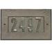 Qualarc Manchester 1-Line Wall Address Plaque Metal | 6.5 H x 11 W x 0.5 D in | Wayfair ADD-1410BL