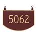 Montague Metal Products Inc. Prestige 1-Line Hanging Address Plaque | 10.25 H x 15.5 W x 0.25 D in | Wayfair TSH-0003S1-H-BG