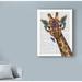 Ebern Designs Chewing Giraffe 1' Textual Art on Wrapped Canvas in Brown/Green/White | 19 H x 14 W x 2 D in | Wayfair